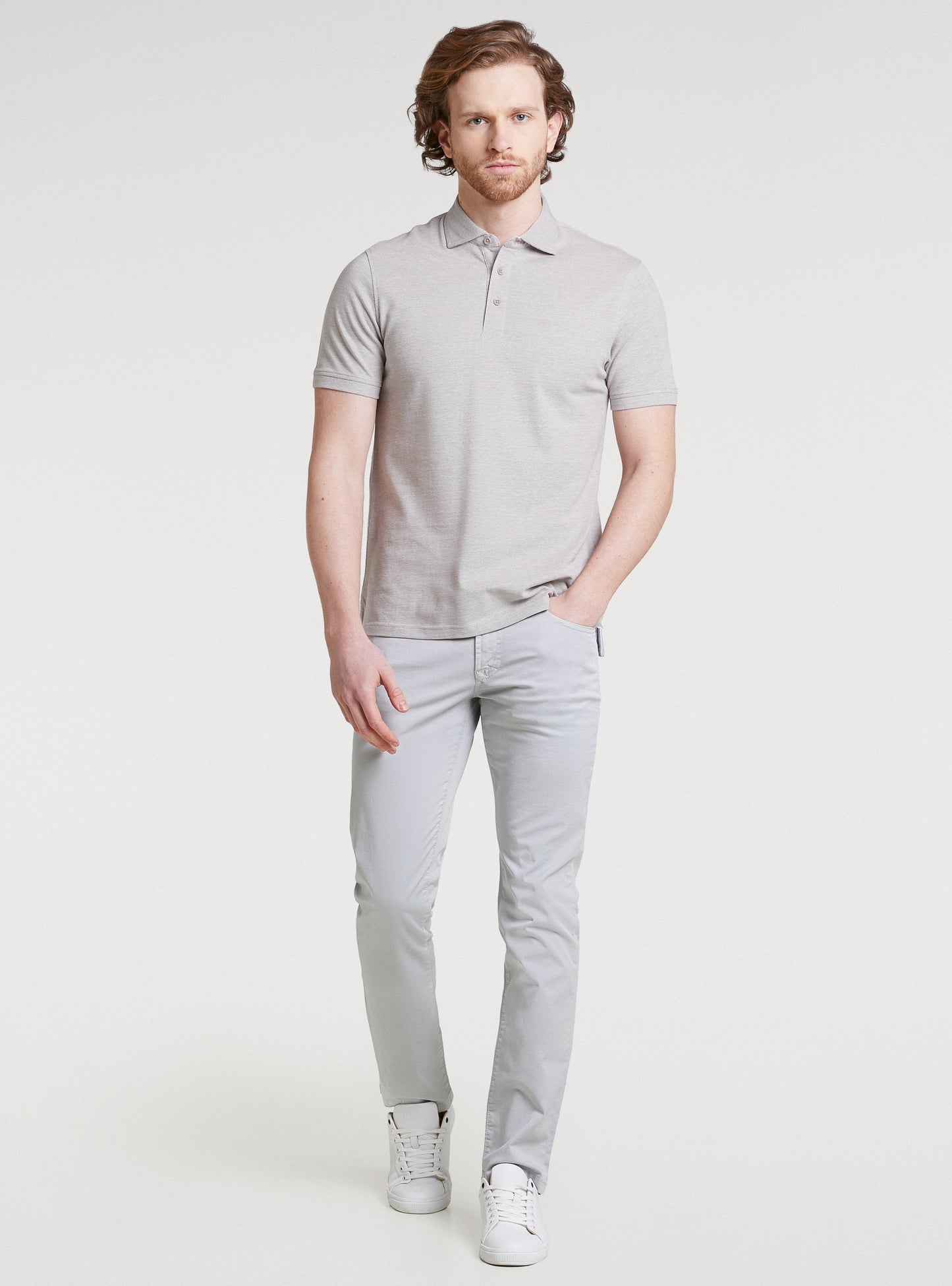 Pantalone cinque tasche gabardine-1