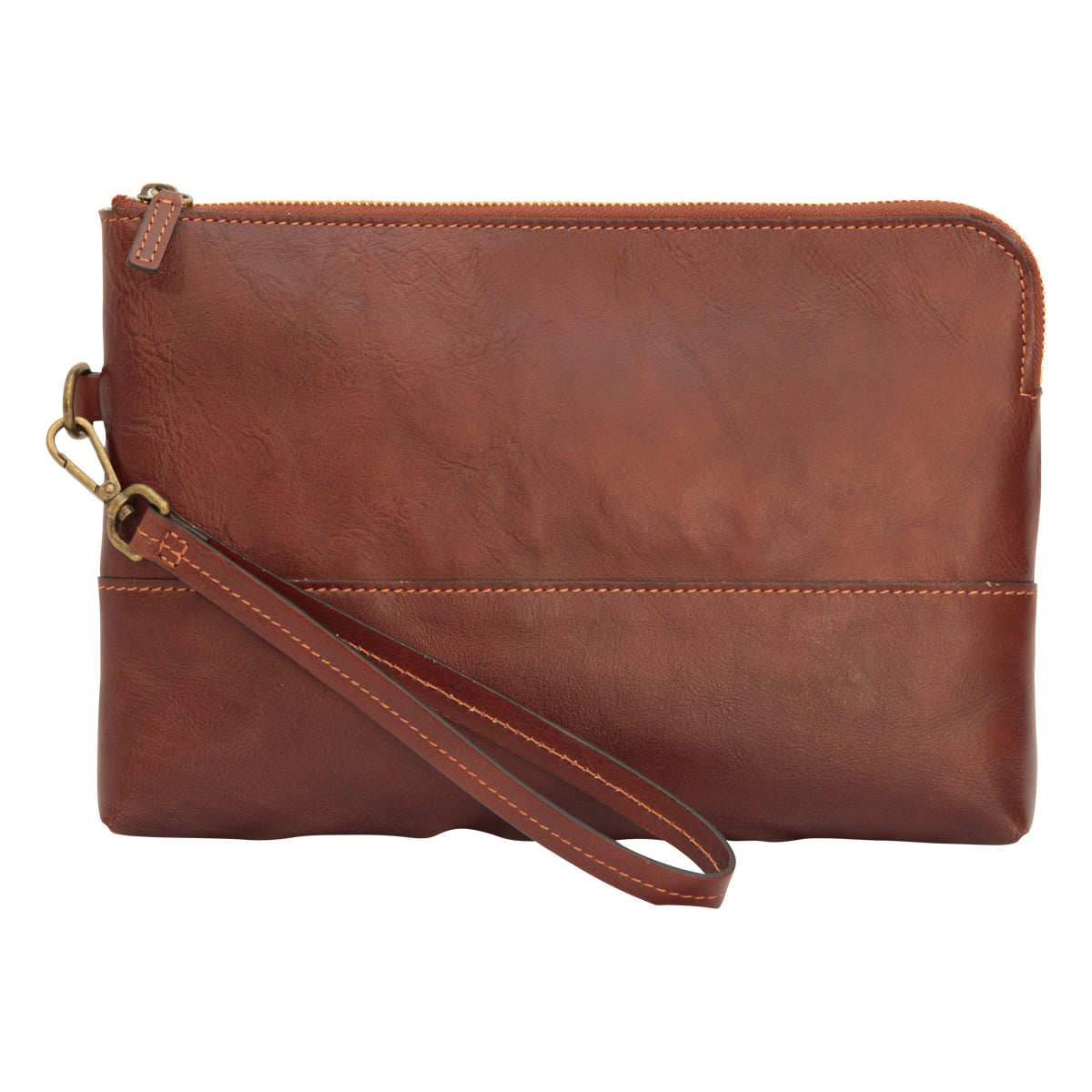Full grain calfskin document case - brown-0