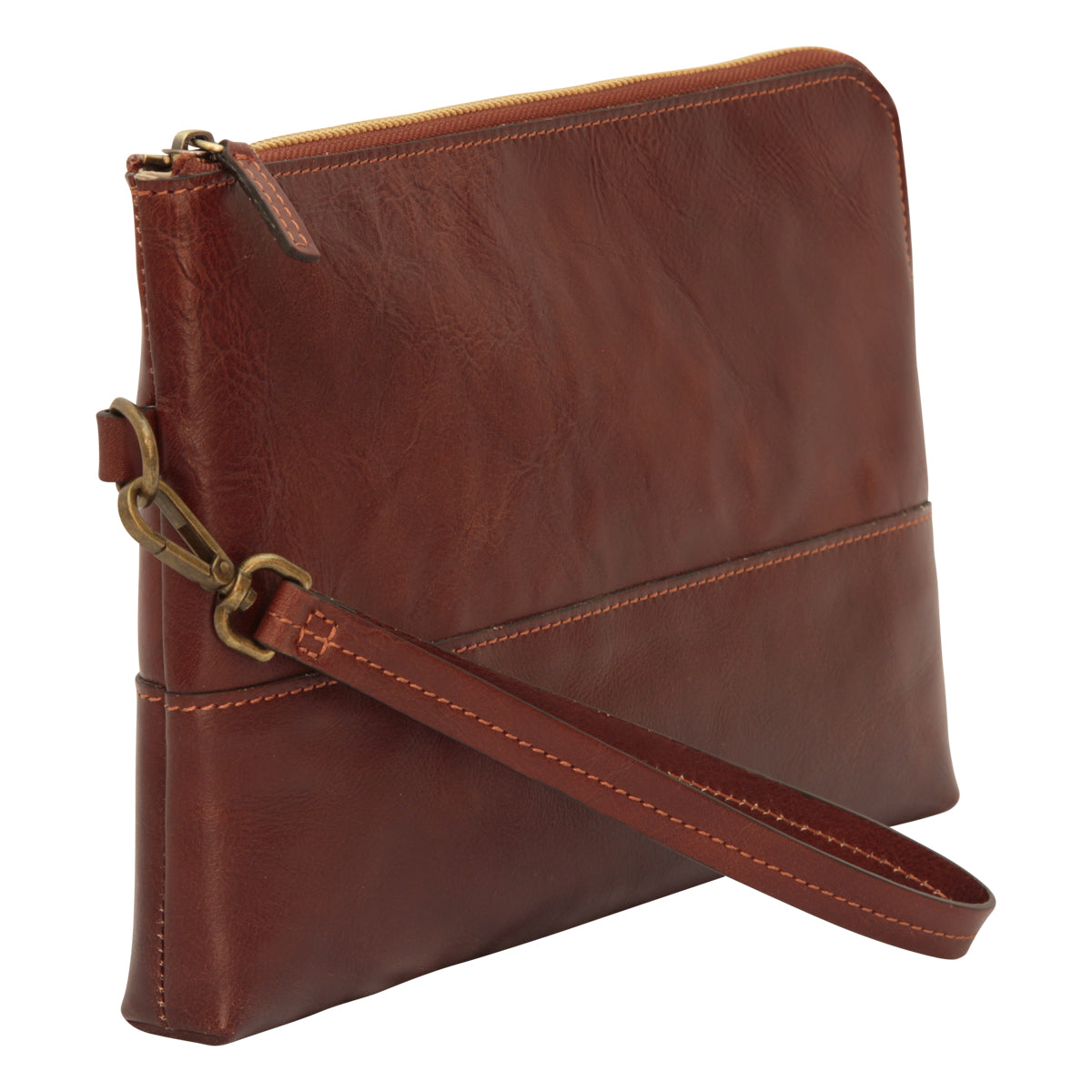 Full grain calfskin document case - brown-1