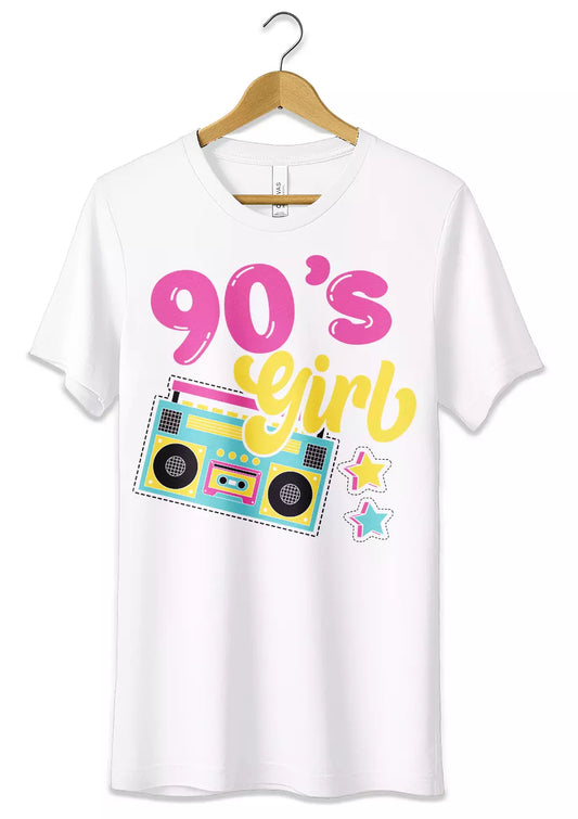 T-Shirt Maglietta Retro Vintage 90s Girl Style-0